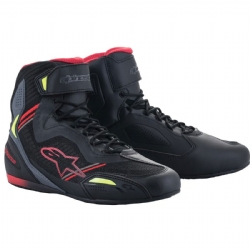 Botas Alpinestars Faster-3 Rideknit Negro / Rojo / Amarillo Fluor