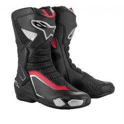 Botas Alpinestars SMX-6 V3 Negro / Plateado / Rojo