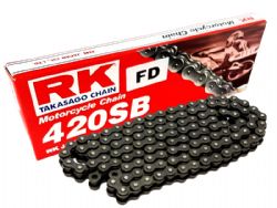 Cadena Rk RK420SB 130 eslabones negro