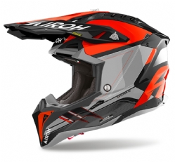 Casco Airoh Aviator 3 Saber Naranja Brillo