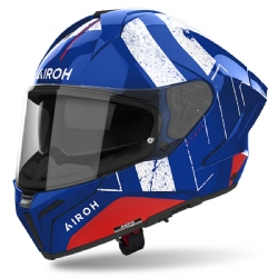 Casco Airoh Matryx Scope Azul / Rojo Brillo