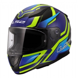 Casco LS2 FF353 Rapid II Flitz Amarillo Hi-Vis / Azul