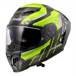 Casco LS2 FF807 Dragon Trax Amarillo Hi-Vis