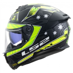 Casco LS2 FF808 Stream II Galdam Negro / Amarillo Hi-Vis