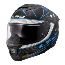 Casco LS2 FF808 Stream II Galdam Negro / Azul