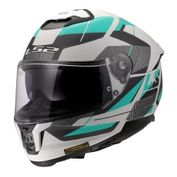 Casco LS2 FF808 Stream II Road Cyan / Gris Claro