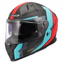 Casco LS2 FF811 Vector II C Grid Rojo Cyan