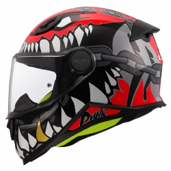 Casco LS2 FF812 Kid Punk Gris / Rojo