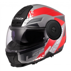 Casco LS2 FF902 Scope II Oxyd Gris / Rojo