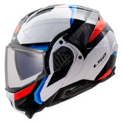 Casco LS2 FF910 Advant II Triple Blanco / Azul / Rojo