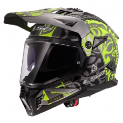 Casco LS2 MX702 Pioneer II Rangi Amarillo H-Vis