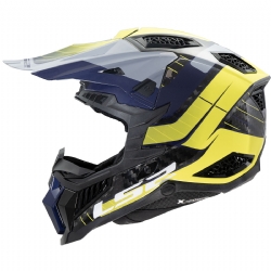 Casco LS2 MX703 X-Force Galuo Gris / Amarillo H-Vis