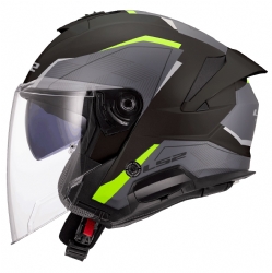 Casco LS2 OF618 Verso II Air Negro / Amarillo Hi-Vis