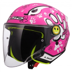 Casco LS2 OF622 Funny II Paws Rosa