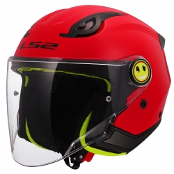 Casco LS2 OF622 Funny II Solid Rojo