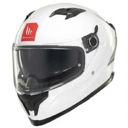 Casco MT Braker SV Solid A0 Blanco Perla Brillo