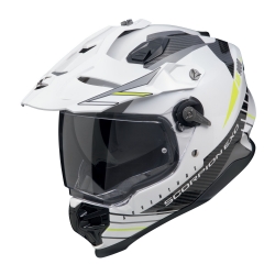 Casco Scorpion ADF-9000 Air Feat Blanco / Negro / Amarillo Neon