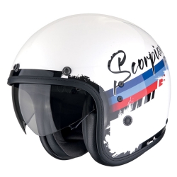 Casco Scorpion Belfast EVO Adonis Blanco / Rojo / Azul