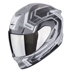 Casco Scorpion EXO-1400 EVO II Air Linart Gris / Blanco