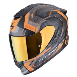 Casco Scorpion EXO-1400 EVO II Air Linart Negro Mate / Naranja