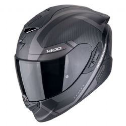 Casco Scorpion EXO-1400 EVO II Carbon Air Enko Negro Mate Plata