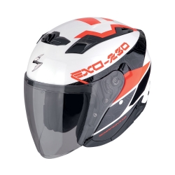 Casco Scorpion EXO-230 Band Blanco / Negro / Rojo