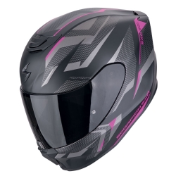 Casco Scorpion EXO-391 Aaxo Negro Mate / Rosa