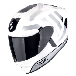 Casco Scorpion EXO-391 Arok Blanco / Negro / Plata