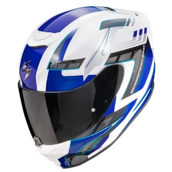 Casco Scorpion EXO-391 Captor Blanco / Azul