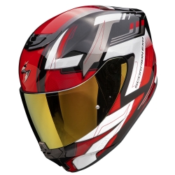 Casco Scorpion EXO-391 Captor Negro / Rojo