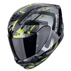 Casco Scorpion EXO-391 Clutter Negro / Amarillo Fluo