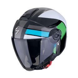 Casco Scorpion EXO-City II Blur Negro / Blanco / Verde