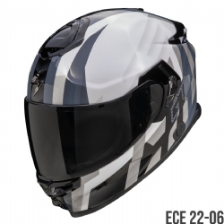 Casco Scorpion EXO-GT SP Air Touradven Blanco Perla / Plata