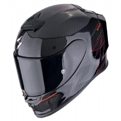 Casco Scorpion EXO-R1 Evo Carbon Air Cynergy Negro / Rojo