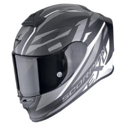 Casco Scorpion EXO-R1 Evo Carbon Air Runner Negro Mate / Blanco