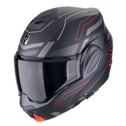 Casco Scorpion EXO-Tech EVO Conquer Negro Mate / Rojo