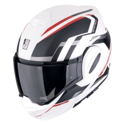 Casco Scorpion EXO-Tech EVO Furio Blanco Mate / Megro / Rojo