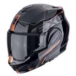 Casco Scorpion EXO-Tech EVO Traveller Negro / Cobre