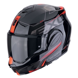 Casco Scorpion EXO-Tech EVO Traveller Negro / Rojo