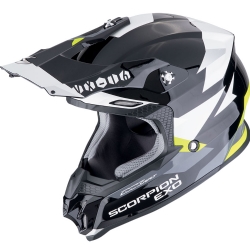 Casco Scorpion VX-16 EVO Air Air Rod Negro / Amarillo Fluo