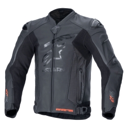 Chaqueta piel Alpinestars GP Plus R V4 Rideknit Negro / Negro