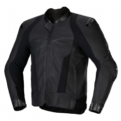 Chaqueta piel Alpinestars Missile V3 Negro / Negro