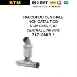 Conector central escape Arrow 71719MIR KTM 890 SMT 2024