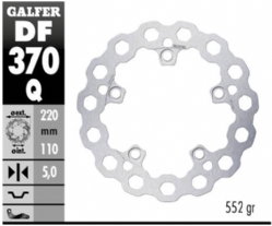 Disco de freno Galfer DF370Q Fijo Cubiq 220x5mm