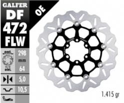 Disco de freno Galfer DF472FLW Wave Flotante Nucleo Acero 298x5mm
