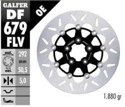 Disco de freno Galfer DF679FLV Round Flotante Nucleo Acero 292x5mm