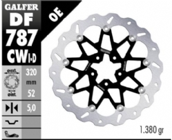 Disco de freno Galfer DF787CWI Wave Flotante Completo Izquierdo