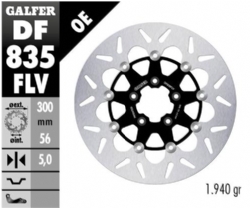 Disco de freno Galfer DF835FLV Round Flotante Nucleo Acero 300x5mm