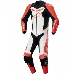 Mono profesional Alpinestars GP Force Lurv 1PC Rojo Fluor / Blanco / Negro