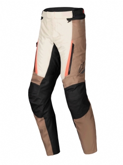 Pantalón Alpinestars ST-1 Waterproof Caqui Oscuro / Arena / Negro / Rojo Fluor